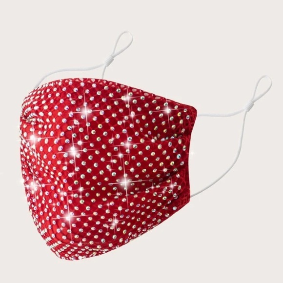 None Accessories - 🔥3/$20🔥Rhinestone Sparkly Adjustable Face Mask
